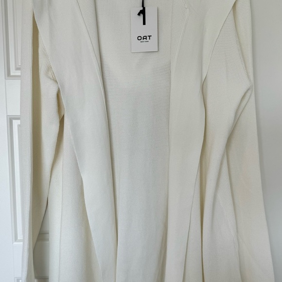 OAT NEW YORK Women XXL Cardigan Luxury Clothing Long Sleeve Hooded Open‎ Front - Picture 8 of 10